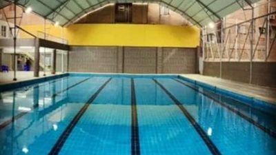 صور .. ”الشباب والرياضة” بالجيزة تفتتح حمام سباحة نصف أوليمبي بمركز شباب السلام