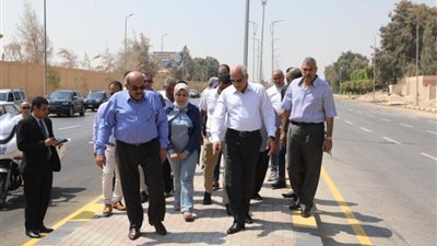 شاهد.. تطوير الطريق التبادلي بطول 3.5 كم من إسكندرية الصحراوي حتي محور الضبعة