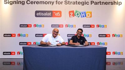 ”اتصالات مصر” توقع اتفاقية تعاون مع شركة ”زوهو” العالمية لإتاحة حلول تكنولوجية للشركات والتجار