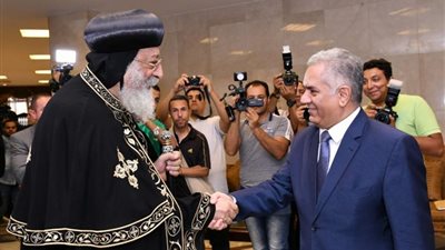شاهد.. البابا يفتتح المؤتمر الدولي الأول للآثار القبطية بجامعة عين شمس