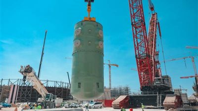 «روساتوم» تعلن عن تركيب هيكل مفاعل وحدة الطاقة الثانية بمحطة «أكويو» النووية