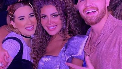 أسما شريف منير ومحمود حجازي يحتفلان بعيد ميلاد ريهام حجاج