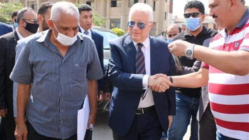 مرتضي منصور أثناء
