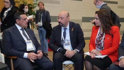 اللواء هشام آمنة يلتقى مع رئيس اتحاد المدن والمحافظات المغربية ووفد المكتب الإقليمى لمنظمة المدن والحكومات العالمية ونائب رئيس جماعات المدن المغربي