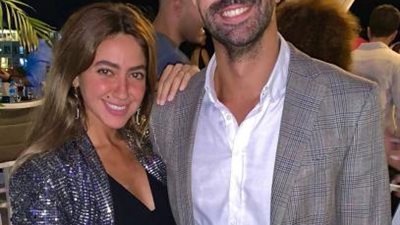 شاهد.. أول ظهور لـ هند عبد الحليم وزوجها بعد حفل زفافهما