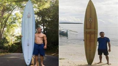«بيمشى لوحده».. حكاية فقدان لوح تزلج في هاواي والعثور عليه بالفلبين بعد عامين