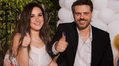 طارق صبري يكشف لقطات من عقد قرانه مع شيري عادل