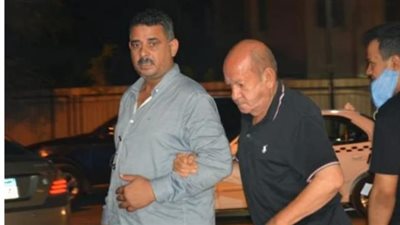 بالرغم من حالته الصحية لطفي لبيب في عزاء المنتصر بالله