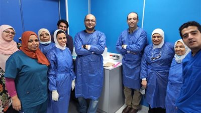 معهد تيودور بلهارس يجرى جراحة نادرة لاستئصال ورم بالمرىء