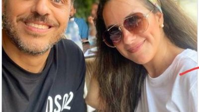 طارق صبري يغازل زوجته شيري عادل بكلمات رومانسية