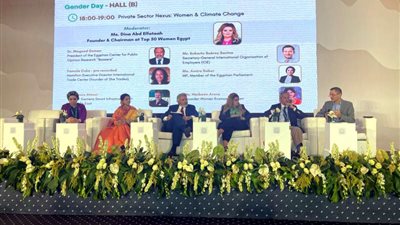 مؤتمر تغير المناخ يناقش آليات تمكين المرأة في القطاع الخاص ودورها في تحقيق الاستدامة البيئية