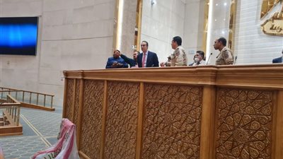 المستشار أحمد مناع يصطحب الأمين العام للاتحاد البرلماني الدولي في زيارة تفقدية لمقر مجلس النواب بالعاصمة الإدارية الجديدة