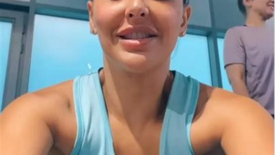 ميس حمدان تستعرض جمالها من ”الجيم”