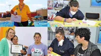 سلمى الحسيني.. قصة احدى بطلات مركز ذوي الاحتياجات الخاصة بالجامعة الألمانية بالقاهرة