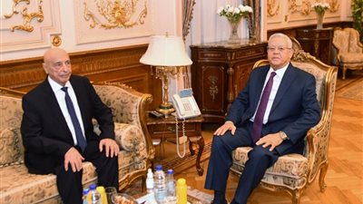 المستشار حنفي جبالي يلتقي رئيس مجلس النواب الليبي