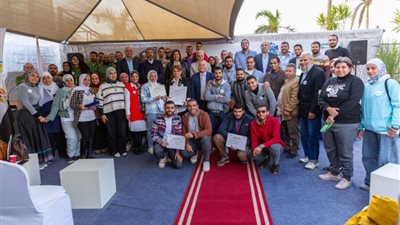 بنك الطعام المصري يقيم حفل لتكريم 50 متطوع لجهودهم في تنفيذ برامجه المختلفة