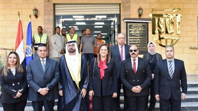 وزراء التخطيط والتنمية المحلية وشئون مجلس الوزراء الإماراتى ومحافظ أسوان يفتتحون مركز نظم المعلومات والتحول الرقمى