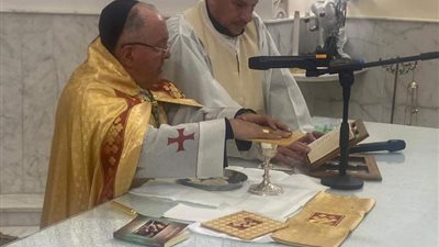 شاهد.. أول قداس ماروني في القاهرة الجديدة