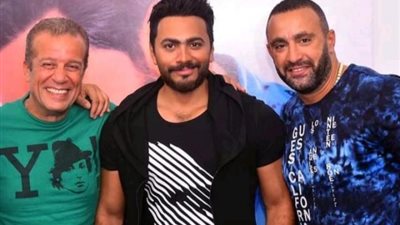 أحمد السقا وتامر حسني وشريف منير في أحدث ظهور: الحبايب