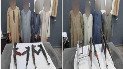 بالصور .. تفاصيل ضبط 9 قطع أسلحة نارية بحوزة طرفى مشاجرة بأسيوط