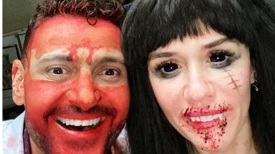 رامز جلال برفقة غادة عادل من كواليس فيلمه الجديد