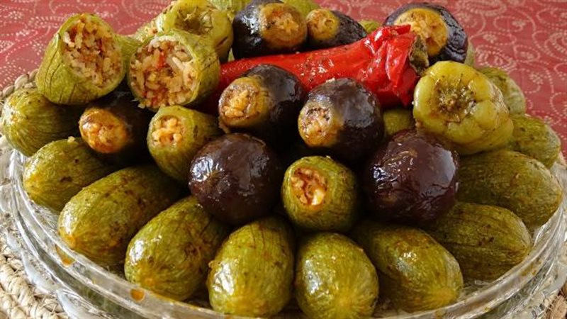 محشي الكوسة والباذنجان