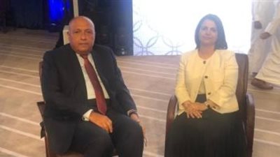 تفاصيل مباحثات شكرى مع وزيرة خارجية ليبيا