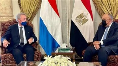 شكرى يبحث مع وزير خارجية لوكسمبورج تطورات الأوضاع بالمنطقة