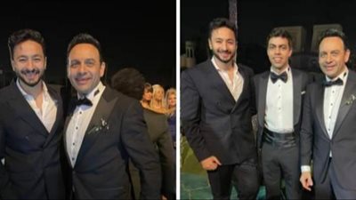 حمادة هلال يهنىء مصطفى قمر على حفل زفاف نجله ”إياد”: أجمل عريس
