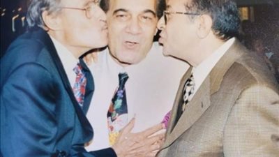 صورة نادرة لـ محمود ياسين برفقة نور الشريف وعزت العلايلى تشعل مواقع التواصل الاجتماعي
