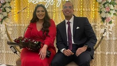 القلوب البيضاء تعانق السحاب .. خطوبة نيرة العسكرى على المهندس أبراهيم الشربينى