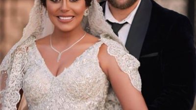 هاجر الشرنوبي تخضع لجلسة تصوير في حفل زفافها