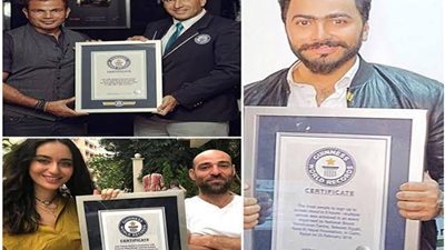 نجوم عرب سجلوا أسمائهم في موسوعة ”جينس”..الهضبة بعدما حقق أكبر نسبة مبيعات في الشرق الأوسط..ونجم الجيل بحملة تبرع بالدم..وفايدة كامل كأقدم برلمانية في العالم