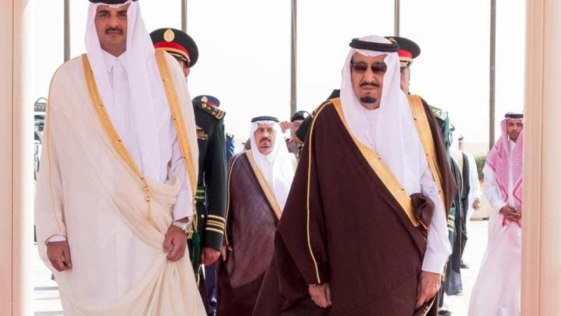أمير قطر وملك السعودية
