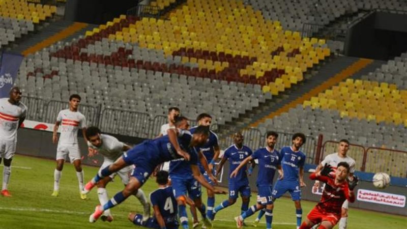 صورة من مباراة الزمالك