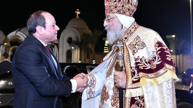 الرئيس السيسي وقداسة