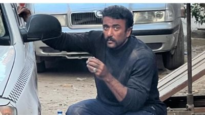 الجمهور يتفاعل مع صورة أحمد العوضي من كواليس مسلسل ”ضرب نار”