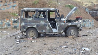 بالصور.. أذربيجان تُدمر مركبات عسكرية أرمينية