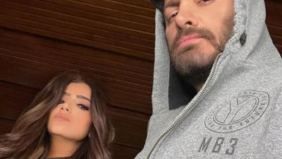 مى عمر من كواليس فيلم ”تاج” برفقة تامر حسنى