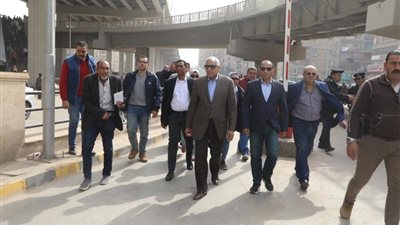 شاهد.. جولة محافظ الجيزة أسفل محور كمال عامر وموقف أرض اللواء