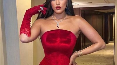 زوجة ماجد المصري بفستان مكشوف في احدث ظهور لها