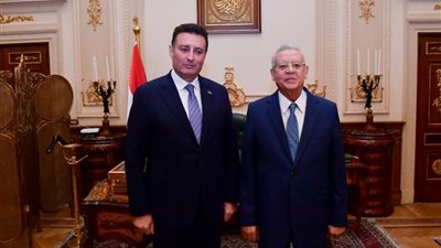 بالصور ..المستشار حنفي جبالي  يستقبل رئيس مجلس النواب الأردني