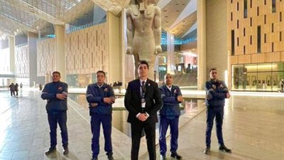 إستعدادات أمنية لتأمين معرض فن القاهره Art cairo النسخة الرابعة بالمتحف الكبير