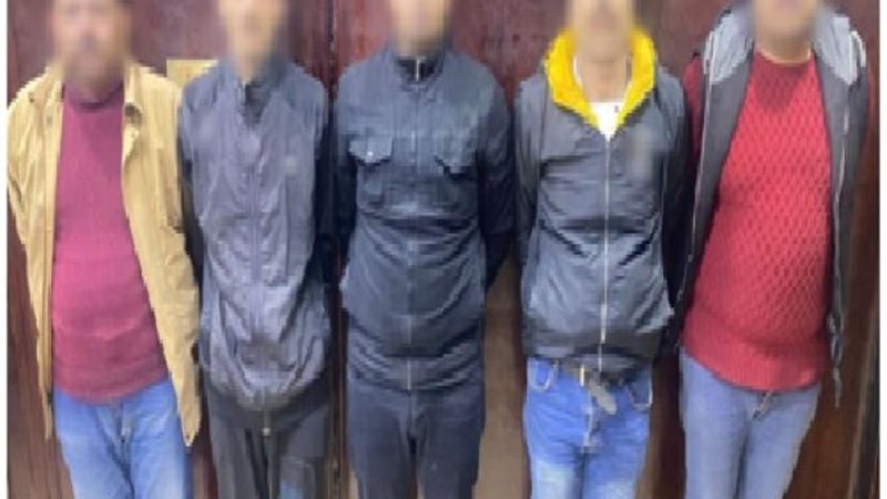 الجناه عقب ضبطهم