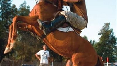 بالفيديو.. أحمد السقا يرقص بالحصان ويثير رعب أصدقائه