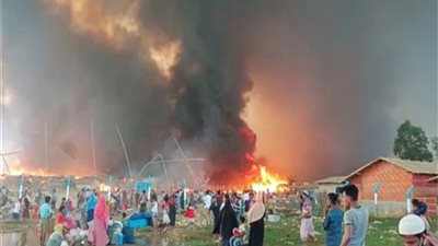 تفاصيل الحريق الضخم الذي اندلع في مخيم للاجئين الروهينجا جنوب بنجلاديش