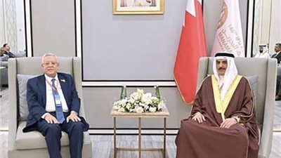 بالصور ..  رئيس مجلس النواب يلتقى نظيره البحرينى على هامش اجتماعات الجمعية 146 للاتحاد البرلماني الدولي