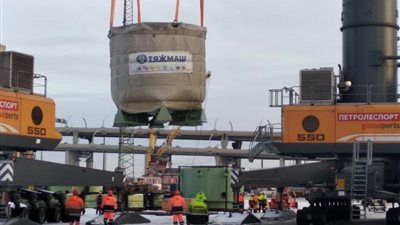 مشروع محطة الضبعة.. نقل أول قطعة نووية في تاريخ مصر من روسيا «صور»