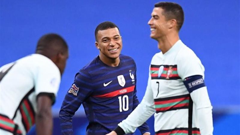 من مباراة فرنسا والبرتغال