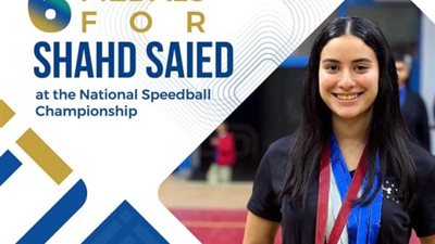 طالبة بجامعة مصر للمعلوماتية تحصد ”ذهبية” بطولة كرة السرعة و 5 ميداليات أخرى متنوعة